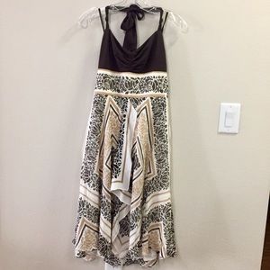 BGBG MAX AZRIA Handkerchief Halter Dress